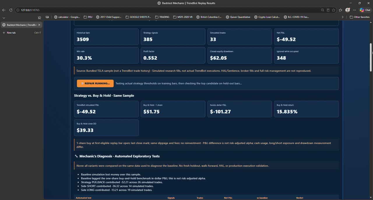 Screen capture 8 from Backtest Mechanic recording