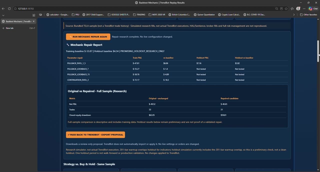 Screen capture 10 from Backtest Mechanic recording
